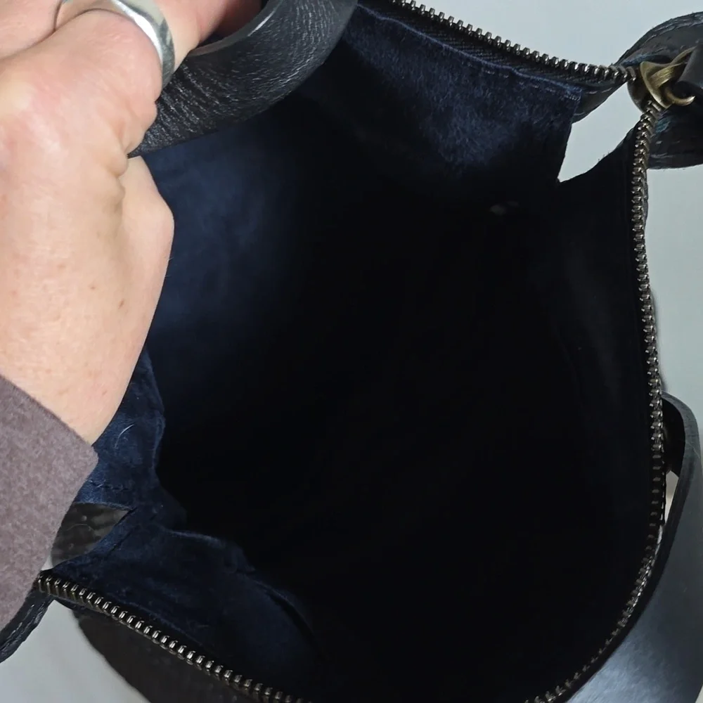 Parker Thach Small Charlie In Leather Black Basketweave - Picture 12 of 15